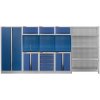 Zostava PROFI BLUE dielenského nábytku 4155 x 495 x 2000 mm - MTGS1300NE