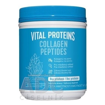 VITAL PROTEINS COLLAGEN PEPTIDES prášok na prípravu nápoja, bez príchute 1x567 g