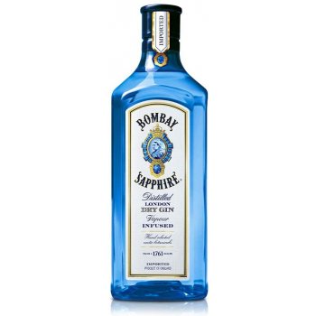 Bombay Sapphire London Dry Gin 40% 0,7 l (čistá fľaša)