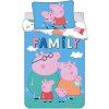 Jerry Fabrics Obliečky do postieľky Peppa Pig 215 baby Varianta: Obliečky do postieľky Prasiatko Peppa 215 baby 100x135, 40x60 cm