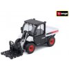 Bburago BOBCAT TOOLCAT 5600 W/ PALLET FORK WHITE & BLACK DIECAST