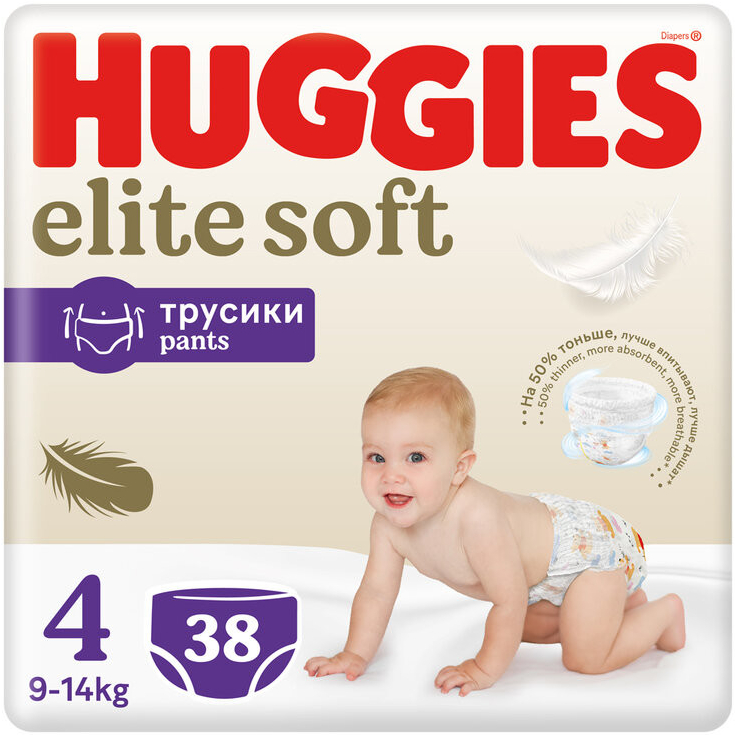 HUGGIES Elite Soft Pants 4 38