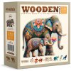 Drevené puzzle Wooden City 250 dielikov Zdobené slony