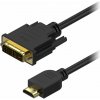 AlzaPower DVI-D to HDMI Single Link 2m čierny APW-CBDVH120B