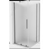 MEXEN/S - Velár sprchovací kút, posuvné dvere 90 x 90, dekor, grafit metal 871-090-090-31-95