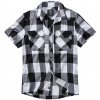 BRANDIT košeľa Checkshirt halfsleeve bielo-čierna Veľkosť: 6XL