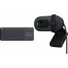 Klávesnice Logitech K400 Plus (920-007145) + Brio 100 (960-001585)