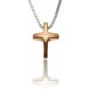GOLDIE Zlatý náhrdelník Rose cross LNL137.TRB