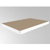 Poschodie k regálu Biedrax 60 x 120 cm, biele, polica MDF, nosnosť 200 kg