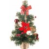 MagicHome Stromček ozdobený červený 40 cm