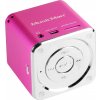trends4cents Technaxx MusicMan Mini ružový reproduktor, 3 W RMS, MicroSD, Line-In, mobilný prenosný reproduktor Soundbox Musicbox Musicbox Music Box Sound Station Boombox Music Player Music Player mob
