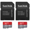SanDisk SDSQUAB-128G-GN6MT, 128 GB, MicroSDXC, Class 10, 140 MB/s, Class 1 (U1), sivá, červená