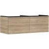 Hansgrohe Xelu Q Umývadlová skrinka, 50x136x55 cm, 2 zásuvky, prírodný dub/matná čierna 54068670-HG