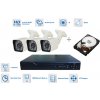 Bezpečnostný kamerový systém 3x kamera 720P s 20m IR a DVR +1TB