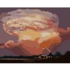 Diamondi Diamantové maľovanie - OBLAKY NAD CHATOU (D. RUSTY RUST) Rámovanie: bez rámu a bez vypnutia plátna, Rozmer: 40x50 cm