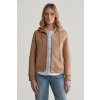 MIKINA GANT REG TONAL SHIELD ZIP HOODIE CARAMEL BEIGE
