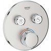 Grohe Grohtherm SmartControl - Termostatická sprchová batéria pod omietku, 2 ventily, supersteel - 29119DC0