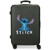 Detský cestovný ABS kufor Disney Stitch Cute 60 L - čierny