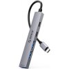 Orico YSB4-U2 HUB adaptér USB / USB-C - 2x USB2.0 / USB 3.0 / USB-C 2.0 / 1x USB-C, šedý