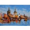 Praha - Akad. mal. Igor Navrotskyi, originálny, ručne maľovaný obraz L (do veľkosti 95x95cm) Viac farieb