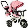 Trojkolka Fix V3 trojkolový kočík 3v1 360 otočné voľné koleso ružová JM
