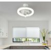 Deminas | Moderný stropný ventilátor s LED svetlom E27 a diaľkovým ovládaním