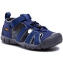 Detské trekové topánky Keen Seacamp II CNX blue depths/gargoyle modrá