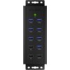 ICY BOX IB-HUB1703-QC3 USB 3.2 Gen 1 (3.1 Gen 1) Type-B 5000 Mbit/s Čierna (IB-HUB1703-QC3)