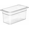 Nádoba Camwear GN 1/3 z polykarbonátu, Cambro, GN 1/3, 5,3L, Priehľadná, 325x176x(H)150mm