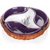 Banquet Mísa v košíku LAVENDER 23 cm 4 ks
