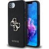 Guess PU Grained 4G Metal Logo kryt pre iPhone 16e, čierny 57983124477