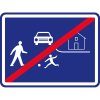 Dopravná značka – Koniec obytnej zóny