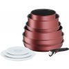 Súprava hrncov INGENIO DAILY CHEF L3989402, 10 ks, červená, hliník, Tefal