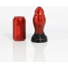 Twisted Beast Aamon Demon Blood Ombre Small prémiové silikónové dildo 18 x 4,1–6,4 cm