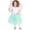 Detský kostým tutu sukne zelená víla s paličkou a krídlami e-obal