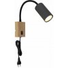 Globo Lighting Robby nástenná lampa 1x25 W drevená-grafitová 57911WG