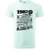 1982 v kocke - Klasické pánske tričko vyššej gramáže - S ( Frost )
