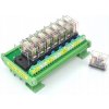Relátkový modul BMZ-08K1 na 24V s 8 relátkami NO+NC 250V/16A