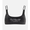 Karl Lagerfeld HOTEL KARL LUREX bikini TOP čierna