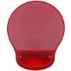 Podložka pod myš, ergonomická, gélová, červená, Logo, možnosť vložiť foto 32946