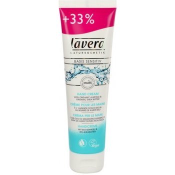 Lavera Basis Sensitiv krém na ruky Hand Cream Bio Almond and Bio Shea Butter 75 ml