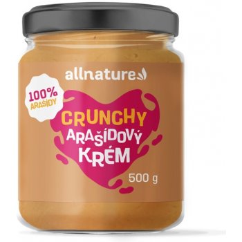 ALLNATURE Arašidový krém crunchy 500 g