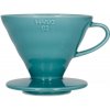 Hario V60-02 keramický tyrkysovo zelený