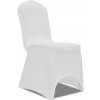 vidaXL Biele strečové návleky na stoličky, 6 ks [241197]