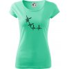 EKG bouldering - Dámske tričko Pure - S ( Mätová )