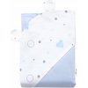 Deka Baby Nellys 90 x 100 cm, biela, srdce