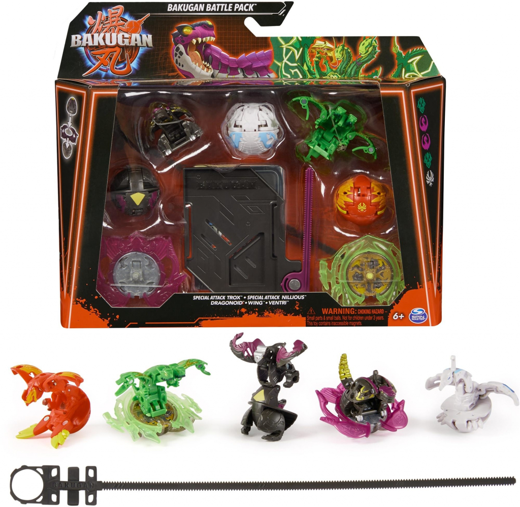 Spin Master Bakugan 5 balení speciální útok Trox S6