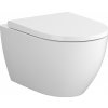 Cersanit ZEN WC MISA ZÁVESNÁ Stream On + SEDÁTKO DUROPLAST SLIM WRAP odnímateľné, biela S701-719