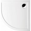 POLYSAN SERA sprchová vanička z litého mramoru, čtvrtkruh 100x100x4cm, R500, bílá 62511