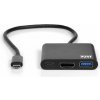 PORT CONNECT USB-C HUB, HDMI 1X 4K + USB-A + USB-C, černý 900140